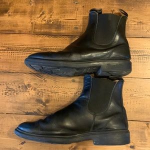 Black Blundstones men’s chisel toe leather boots US mens 9 womens 11 AUS 8